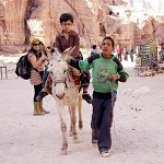 Harry Potter and the donkey of Petra.